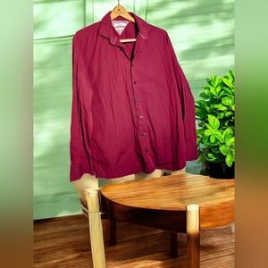 Arturo Calle sz XL Men's Burgundy / Maroon Shirt